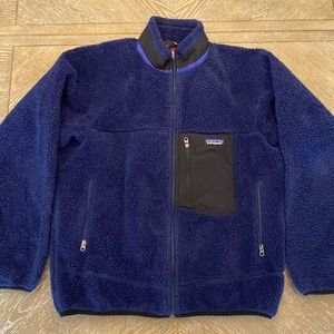 Patagonia Retro X Deep Pile Jacket Large Navy Blue